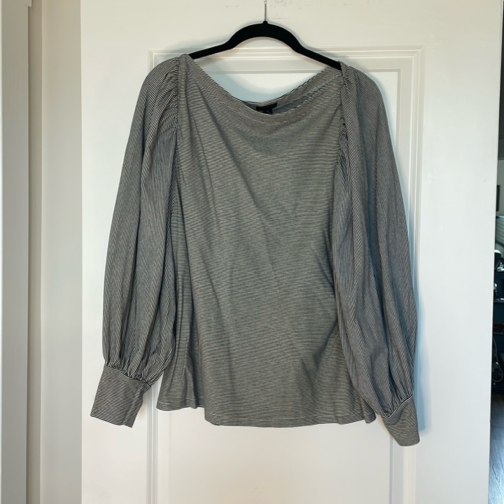 Ann Taylor Boat Neck Blouse SZ XL EUC